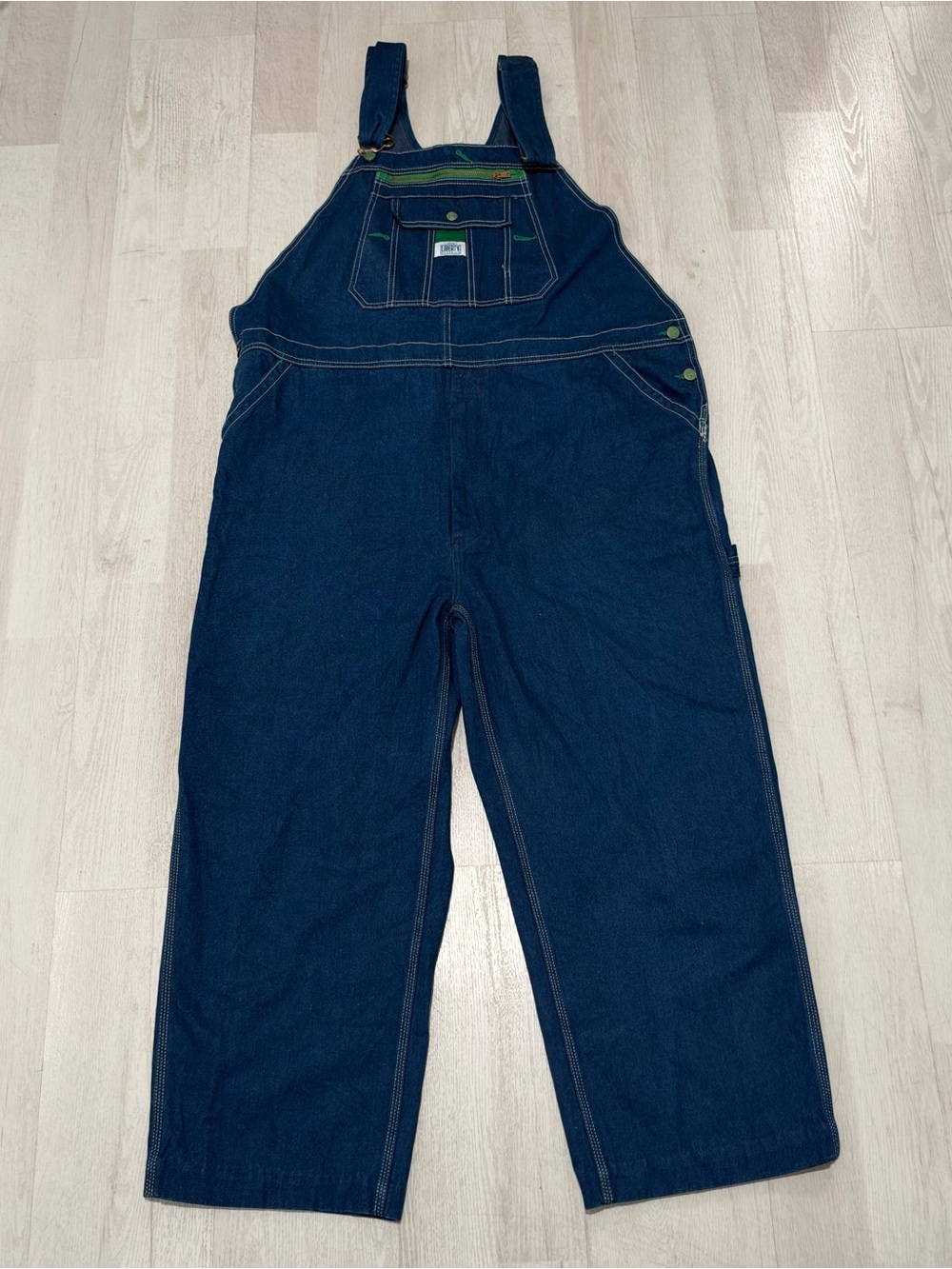Vintage Liberty Overalls Dark Wash Denim Workwear